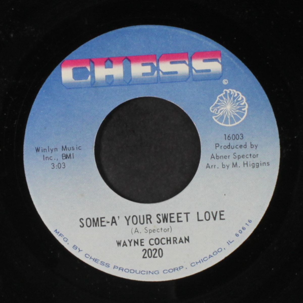 when my baby cries / some-a' your sweet love by WAYNE COCHRAN