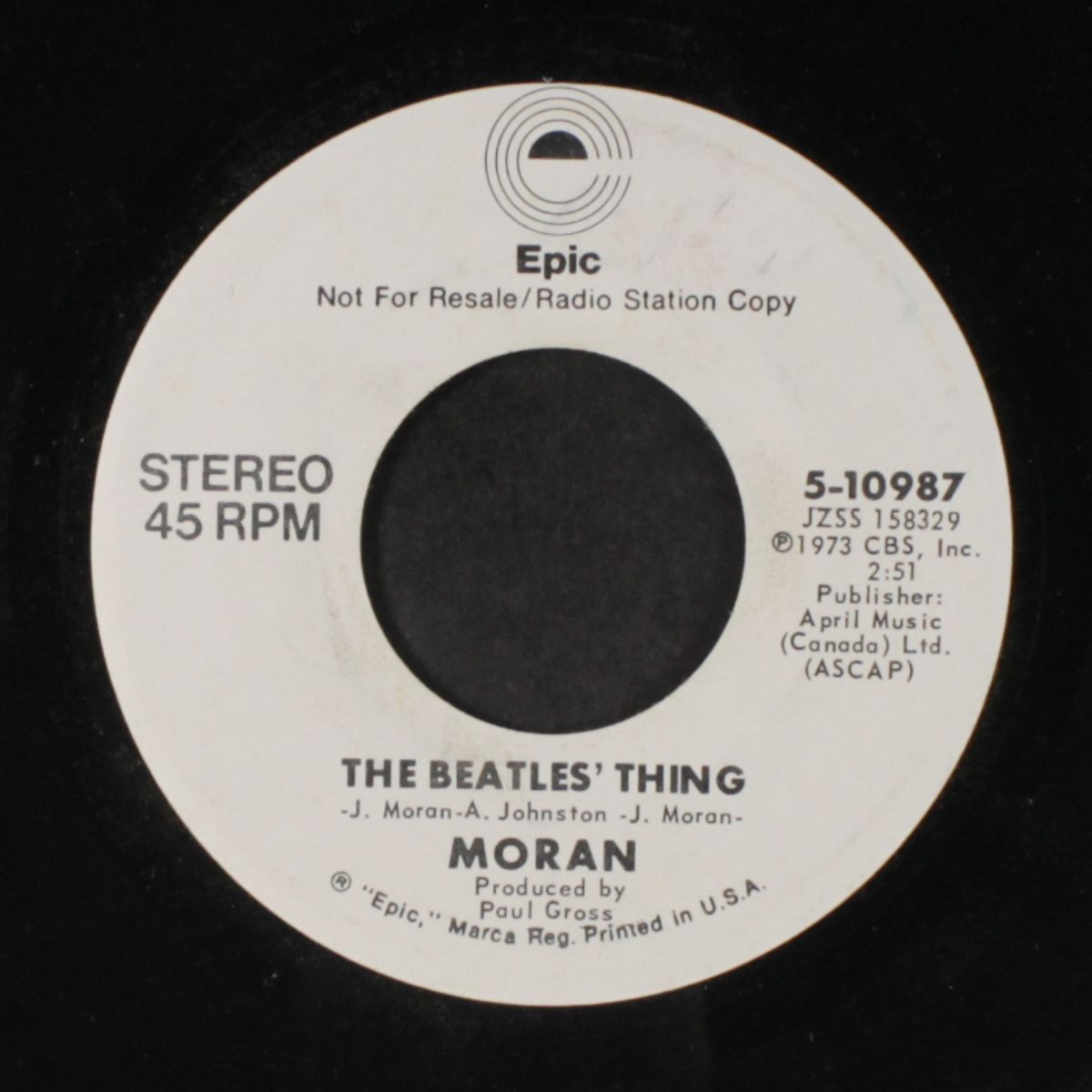 the beatles' thing / lady loves me by MORAN