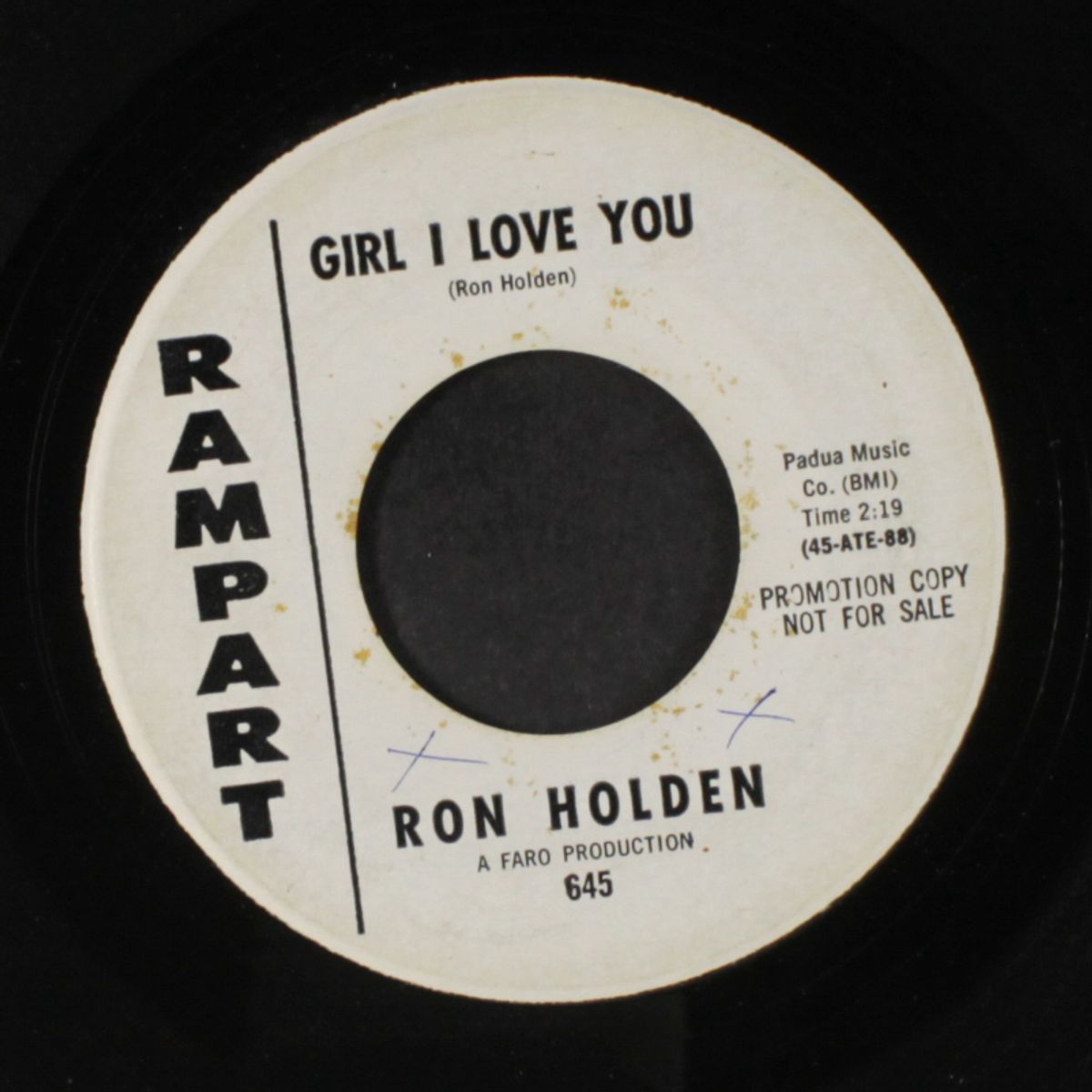girl i love you / nothing i wouldn't do by RON HOLDEN