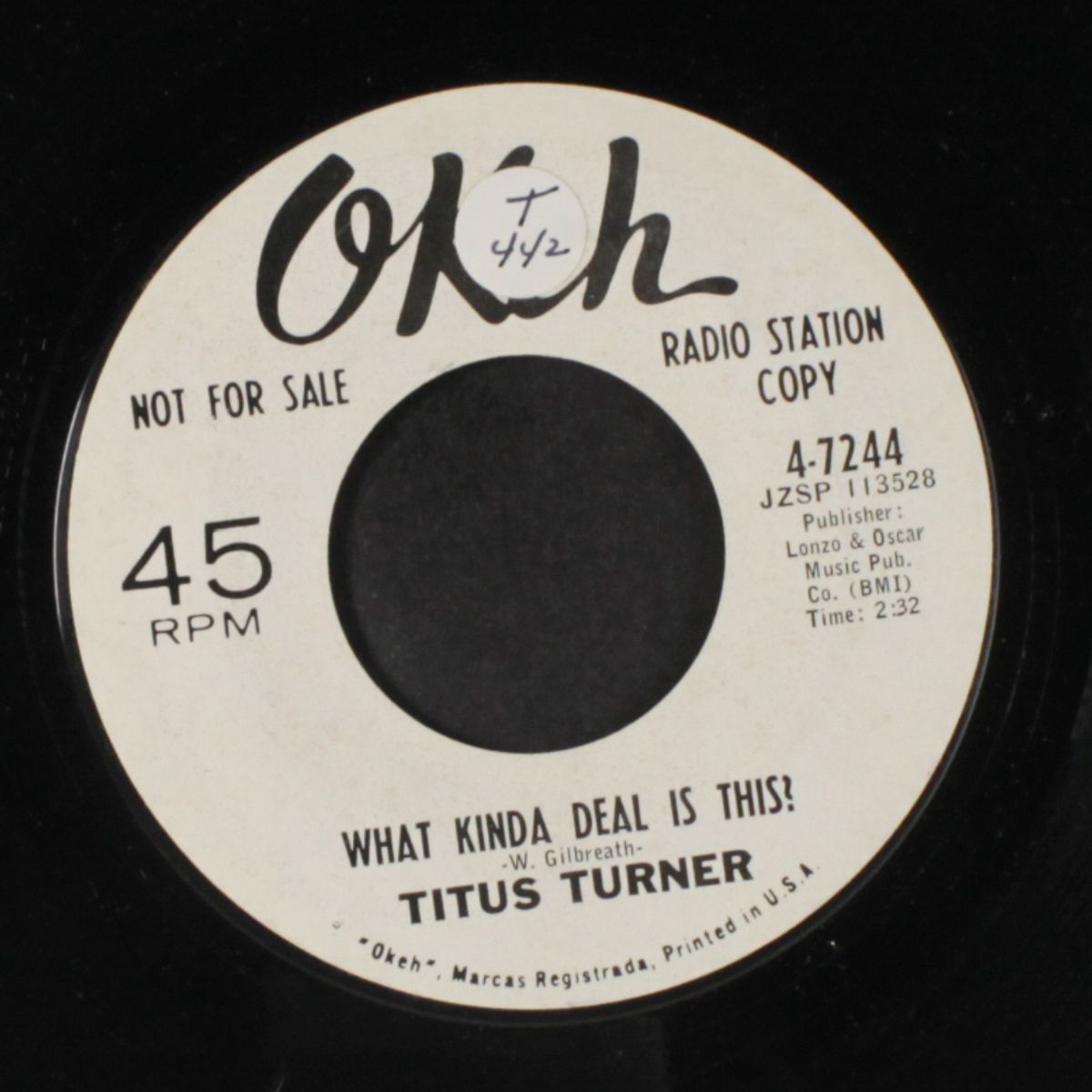 eye to eye / what kinda deal is this? by TITUS TURNER