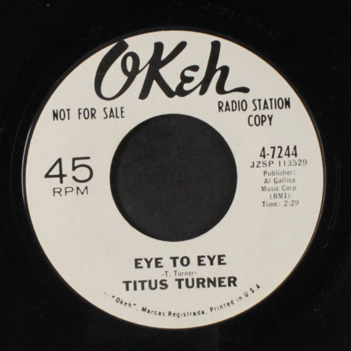 eye to eye / what kinda deal is this? by TITUS TURNER