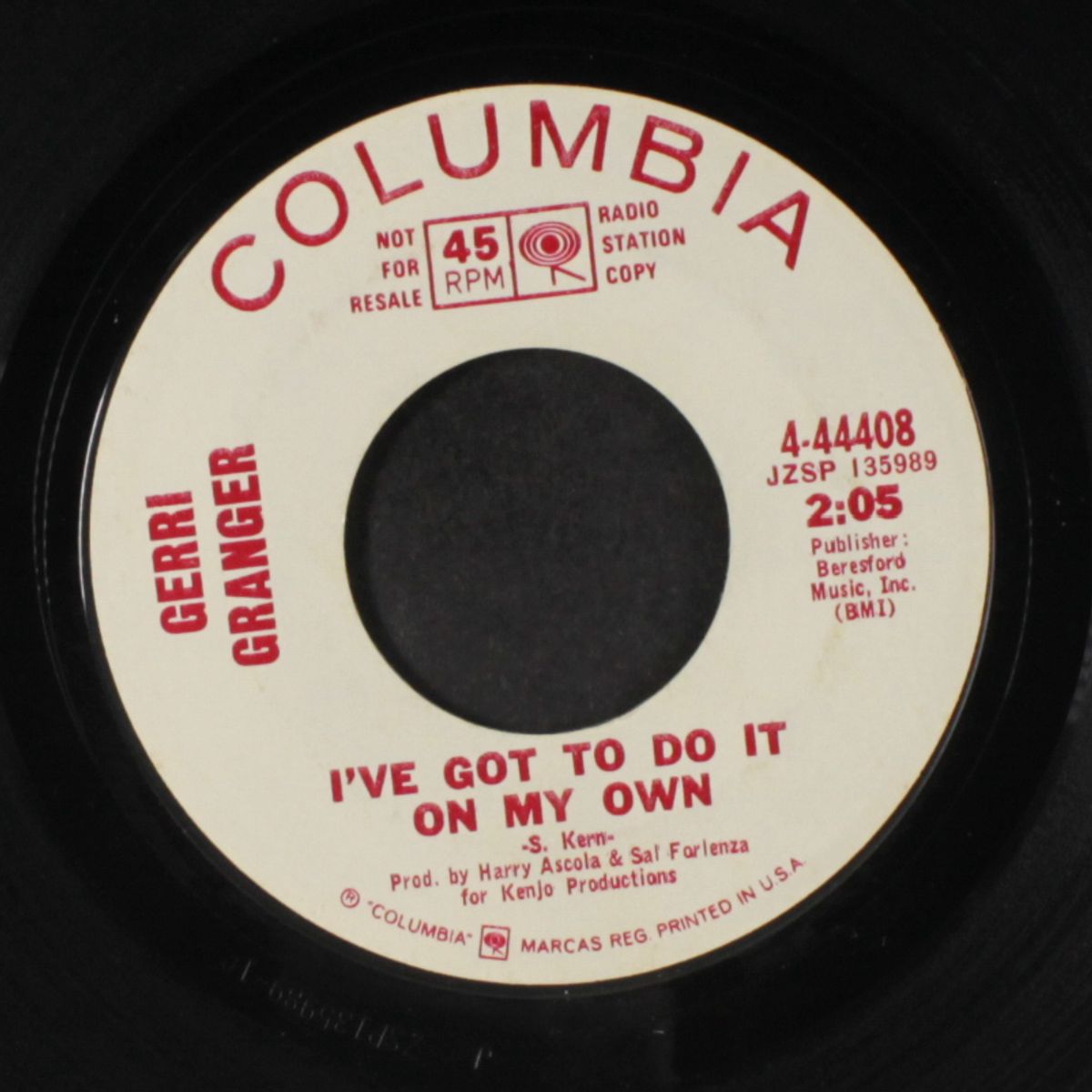 i've got to do it on my own / wait until dark by GERRI GRANGER