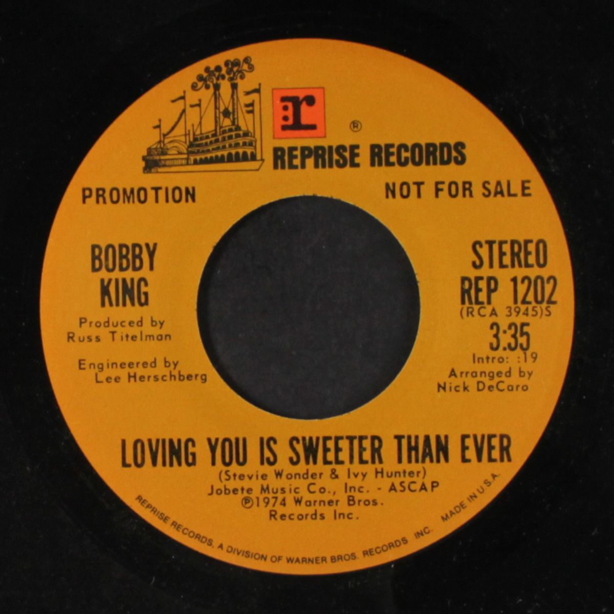 loving you is sweeter than ever / mono by BOBBY KING