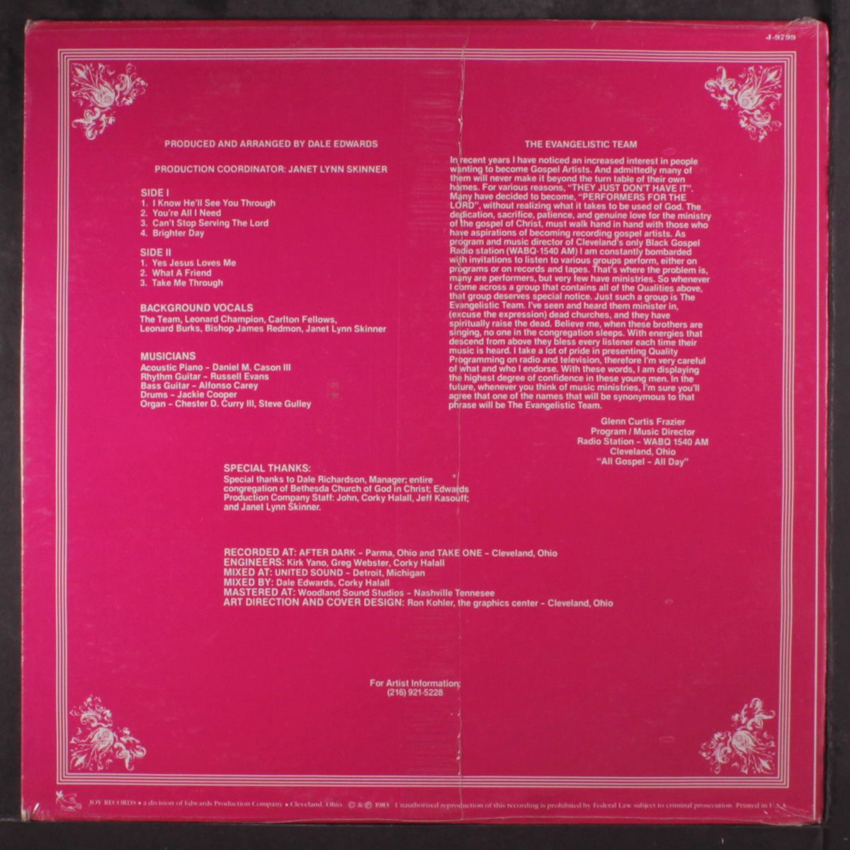 sings by EVANGELISTIC TEAM