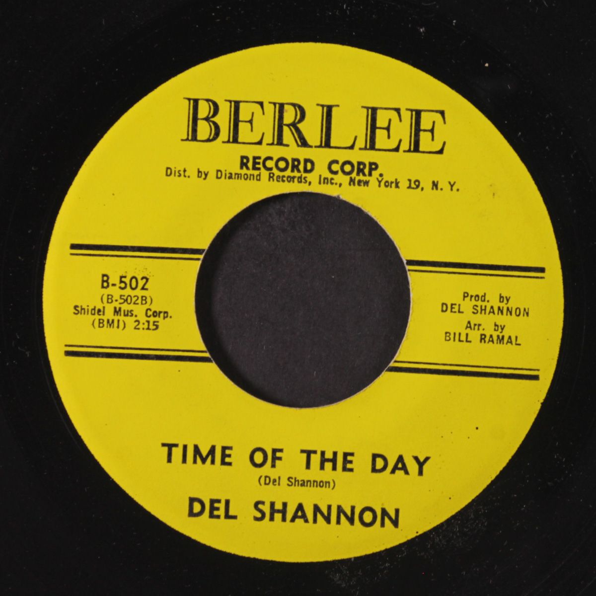 that's the way love is / time of the day by DEL SHANNON