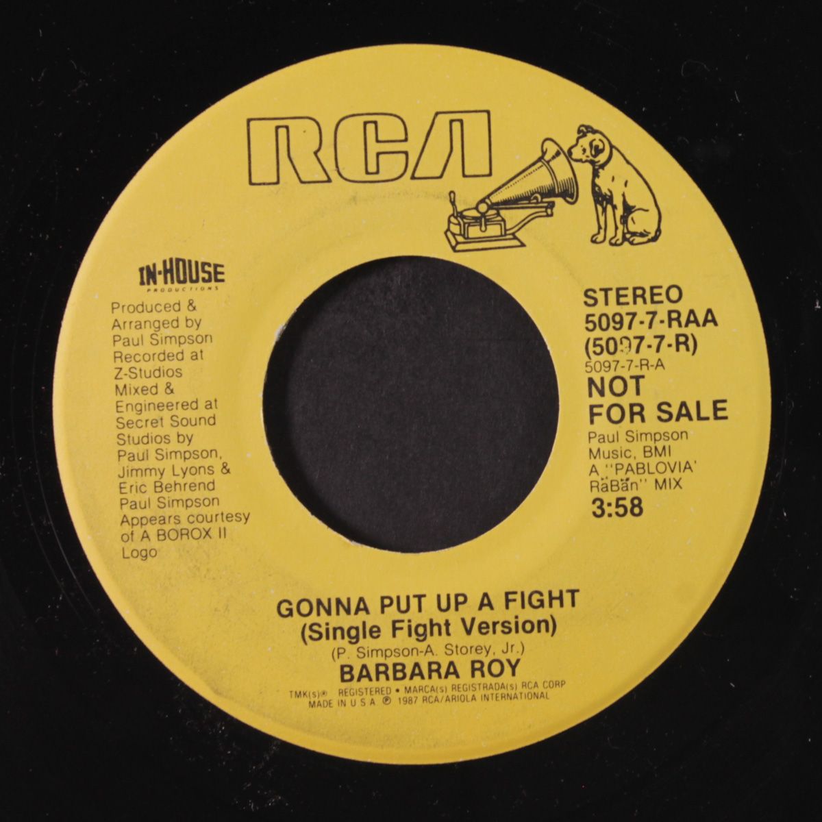 gonna put up a fight / same by BARBARA ROY