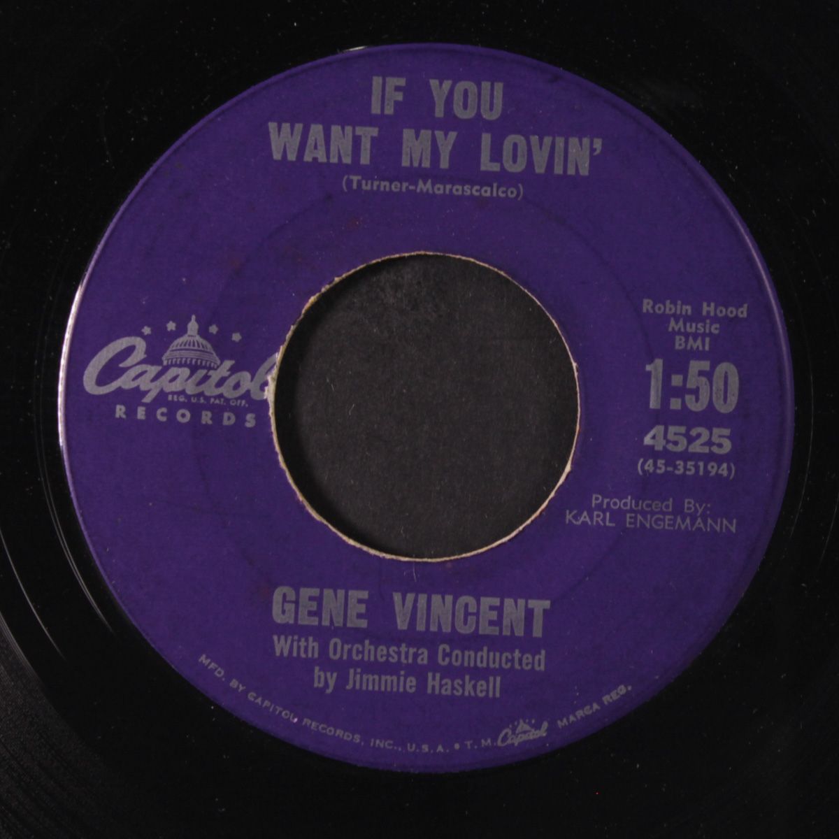 mister loneliness / if you want my lovin' by GENE VINCENT