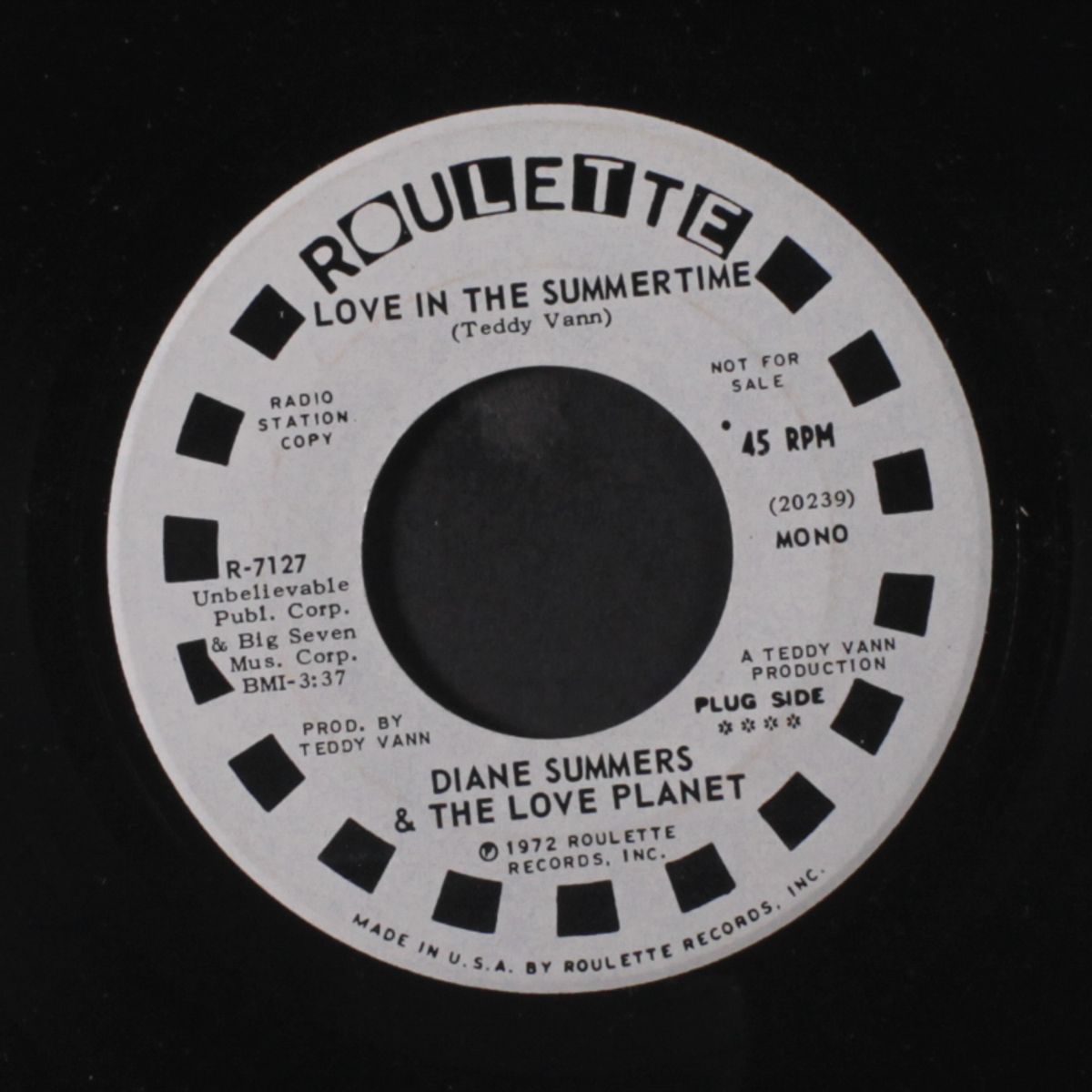 love in the summertime / mono by DIANE SUMMERS & LOVE PLANET