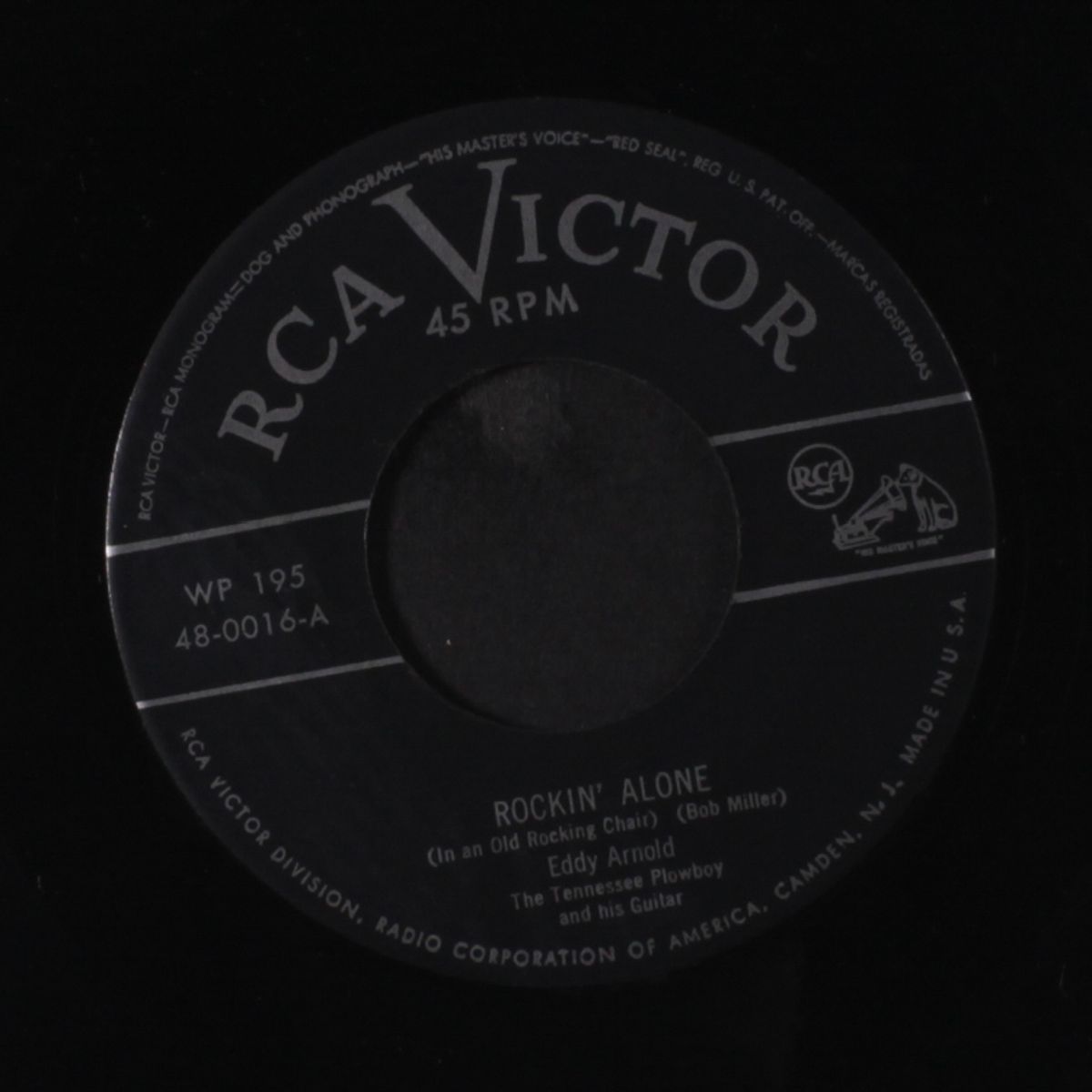 i'm thinking tonight of my blue eyes / rockin' alone by EDDY ARNOLD