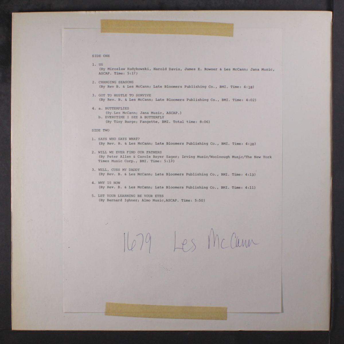 hustle to survive by LES MCCANN