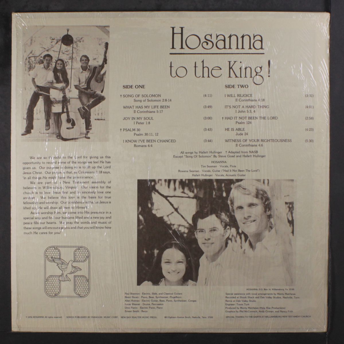 to the king by HOSANNA