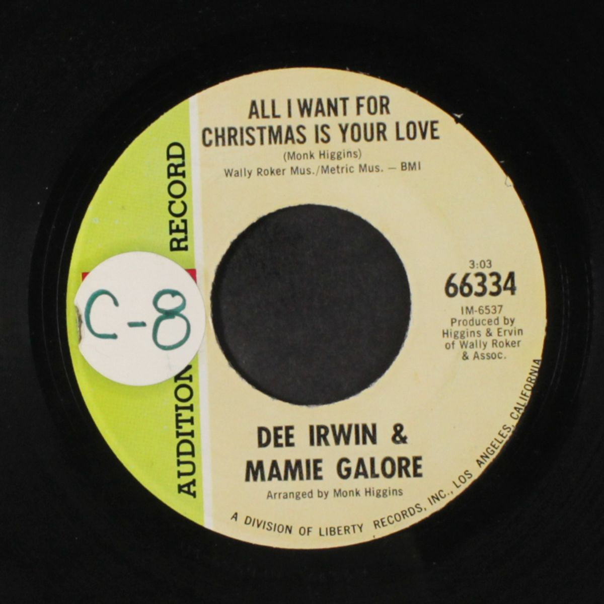 all i want for christmas is your love by DEE IRWIN & MAMIE GALORE
