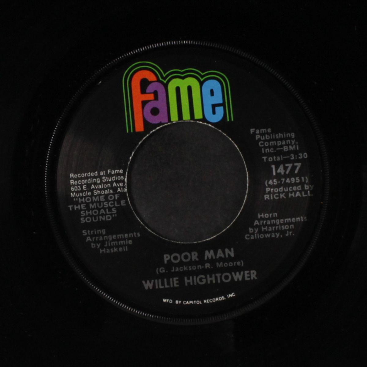 back road into town / poor man by WILLIE HIGHTOWER