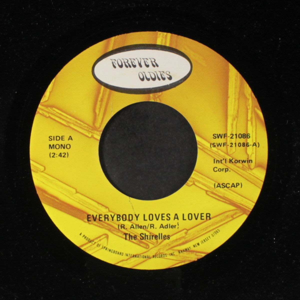 everybody loves a lover / don't say goodnight & mean goodbye by SHIRELLES