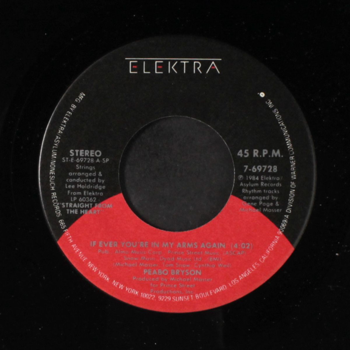 if ever you're in my arms again / there's no getting over you by PEABO BRYSON