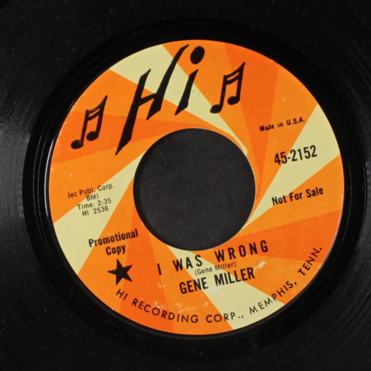 i was wrong / what do you mean by GENE MILLER