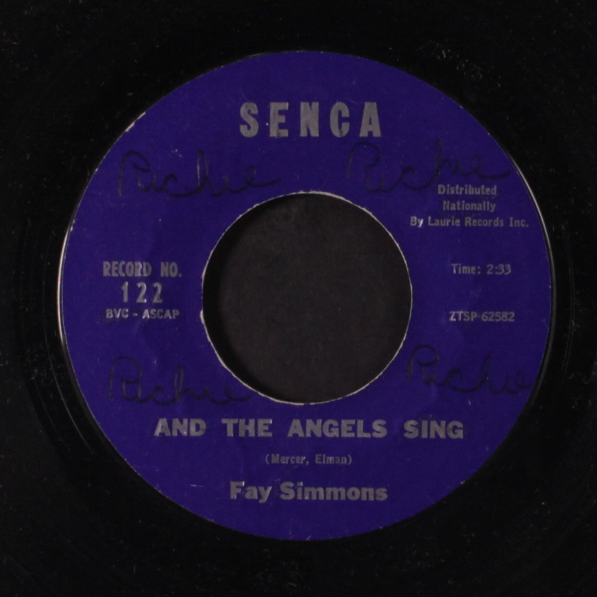 and the angels sing / please tell me i'm yours by FAY SIMMONS