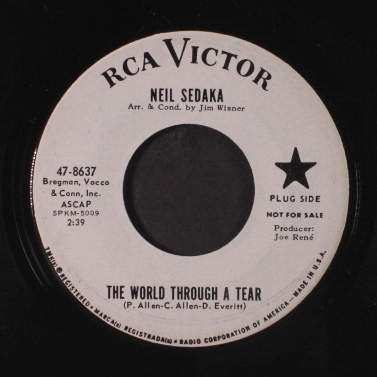 the world through a tear / high on a mountain by NEIL SEDAKA