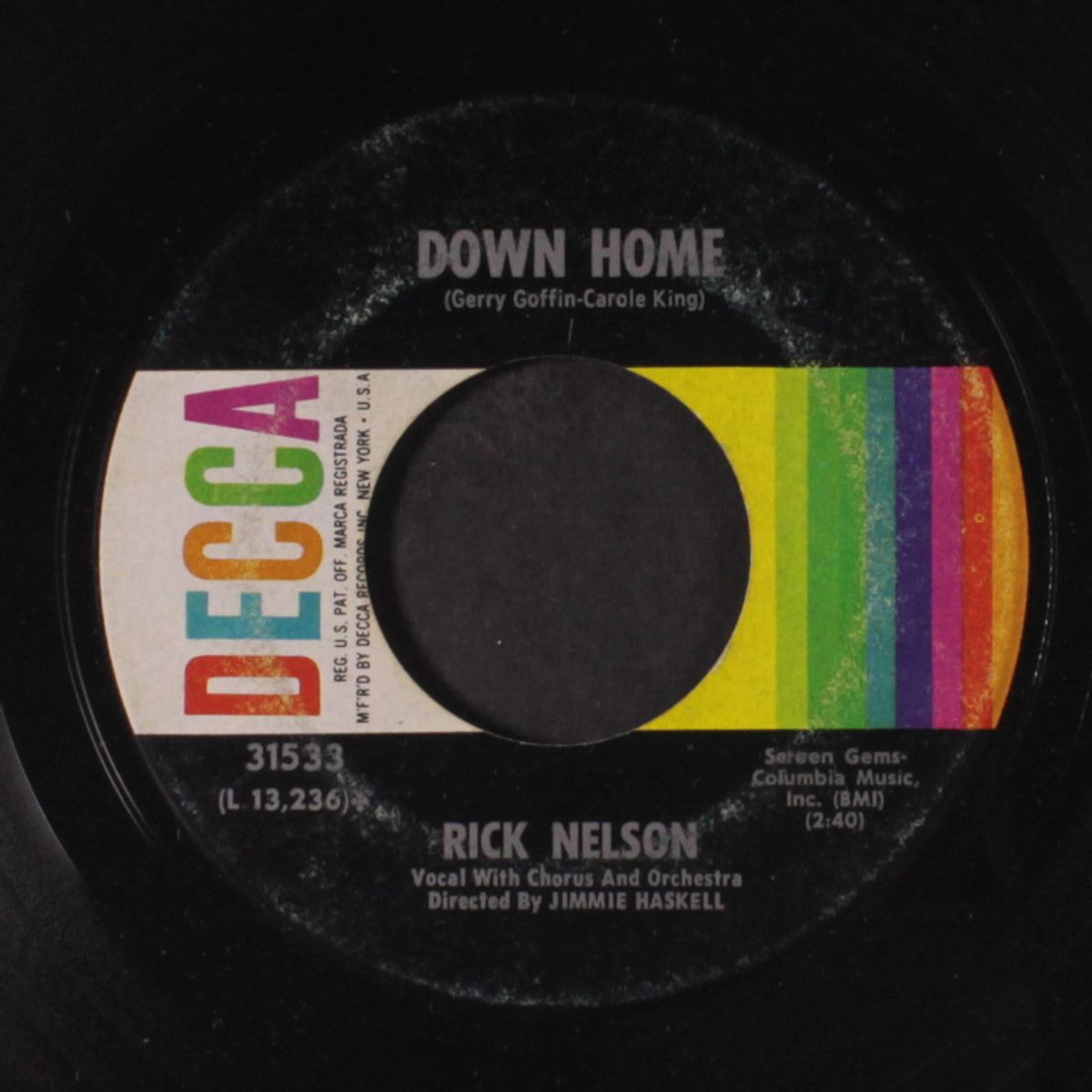 fools rush in / down home by RICK NELSON