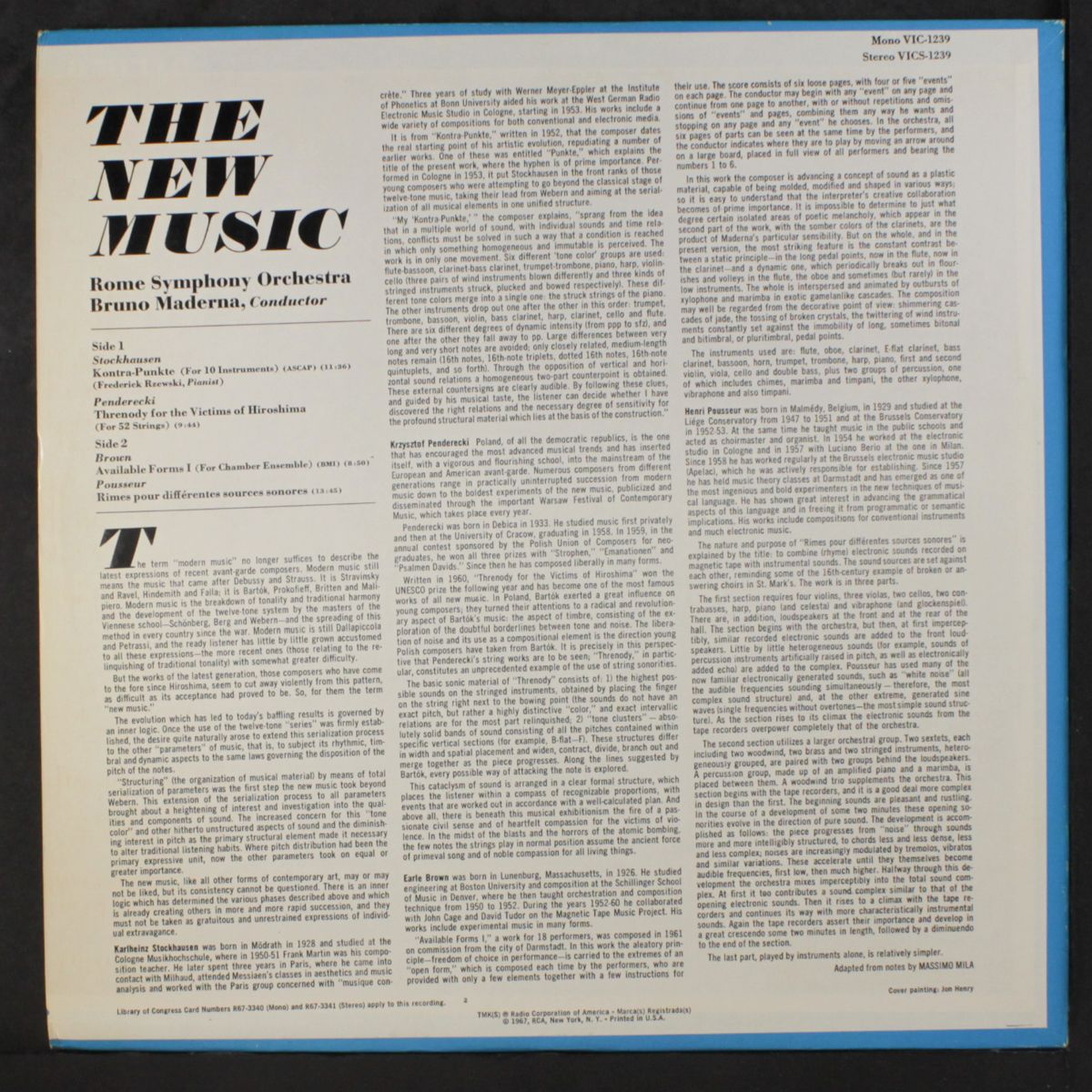 the new music by BRUNO MADERNA