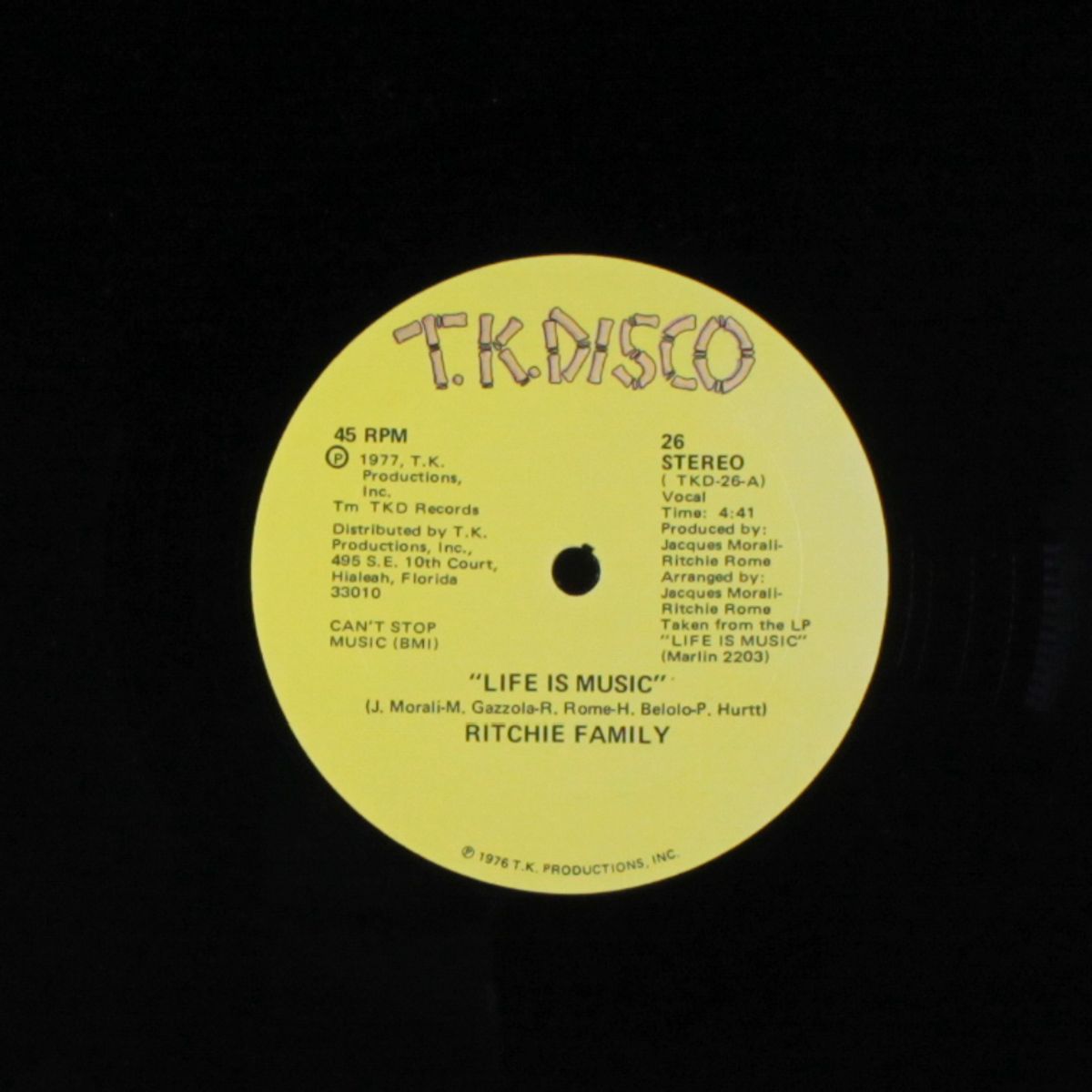 lady luck / life is music by RITCHIE FAMILY
