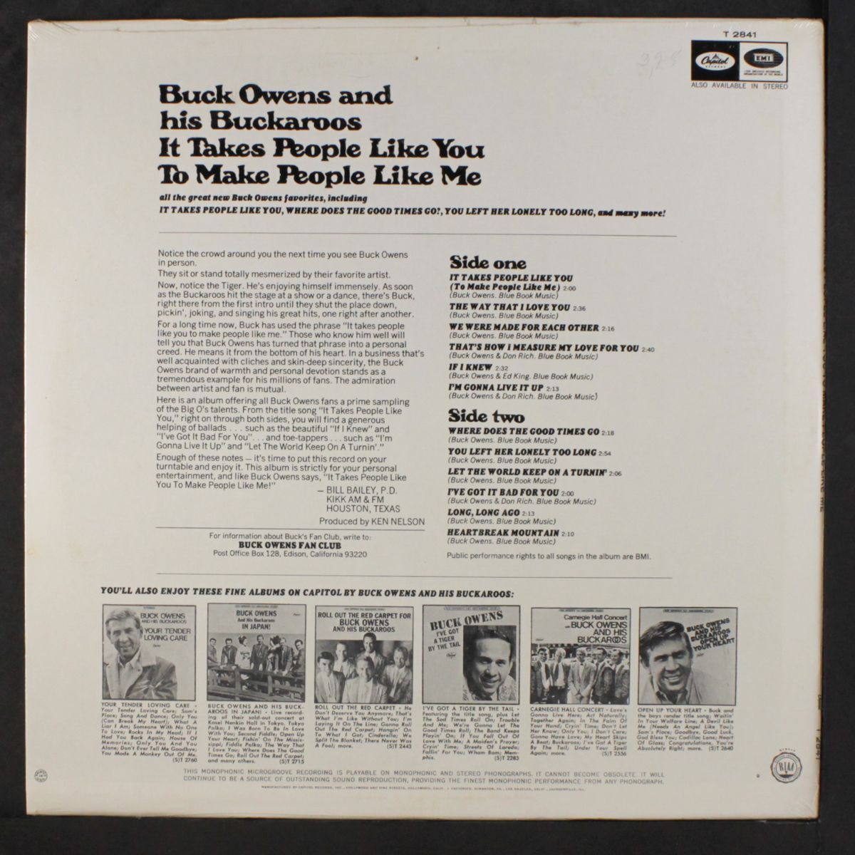 it takes people like you by BUCK OWENS