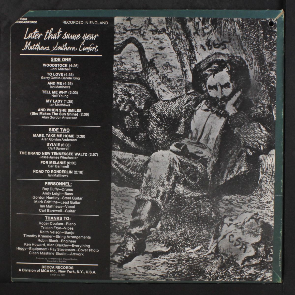later that same year by MATTHEWS SOUTHERN COMFORT