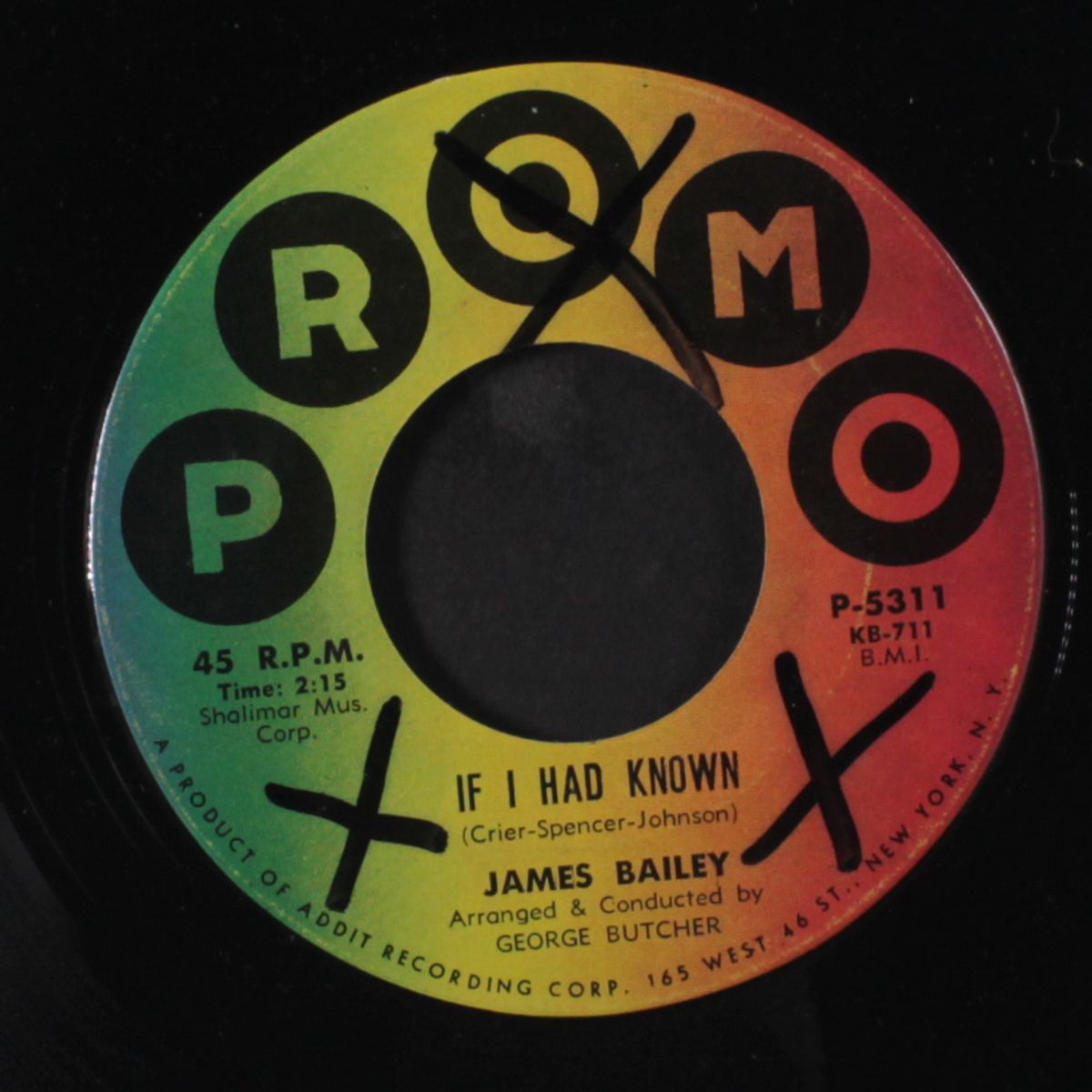 if i had known / ain't that a reason by JAMES BAILEY