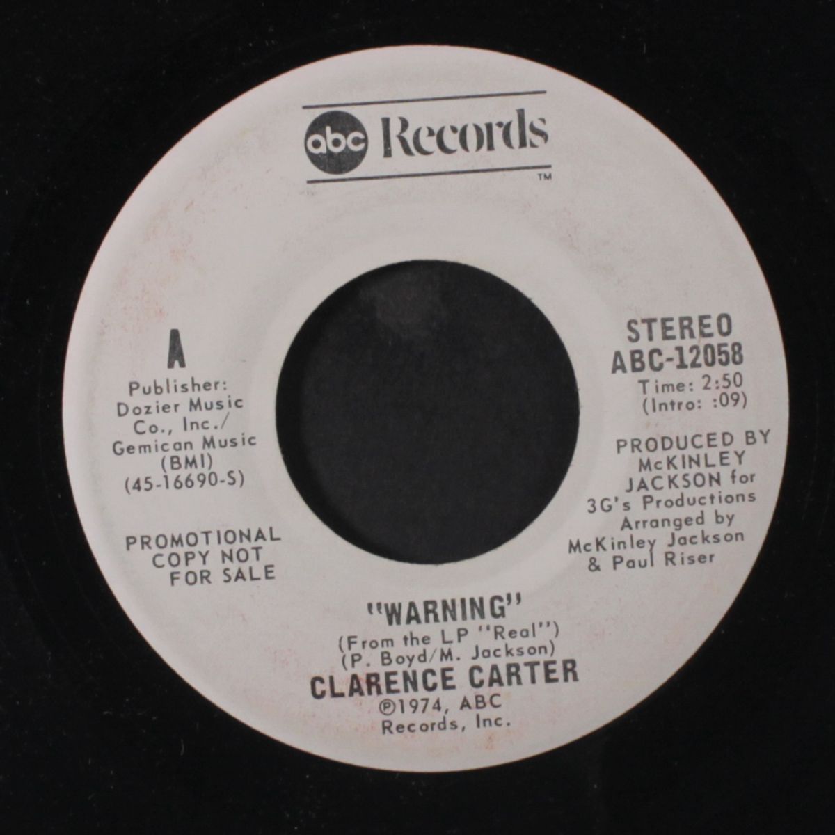 warning / mono by CLARENCE CARTER