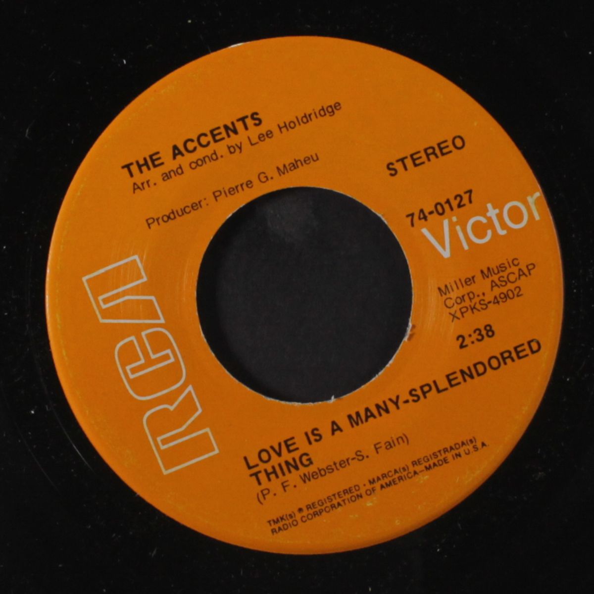 love is a many splendored thing / yours until tomorrow by ACCENTS