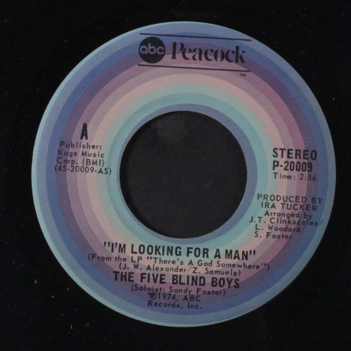 there's a god somewhere / i'm looking for a man by FIVE BLIND BOYS