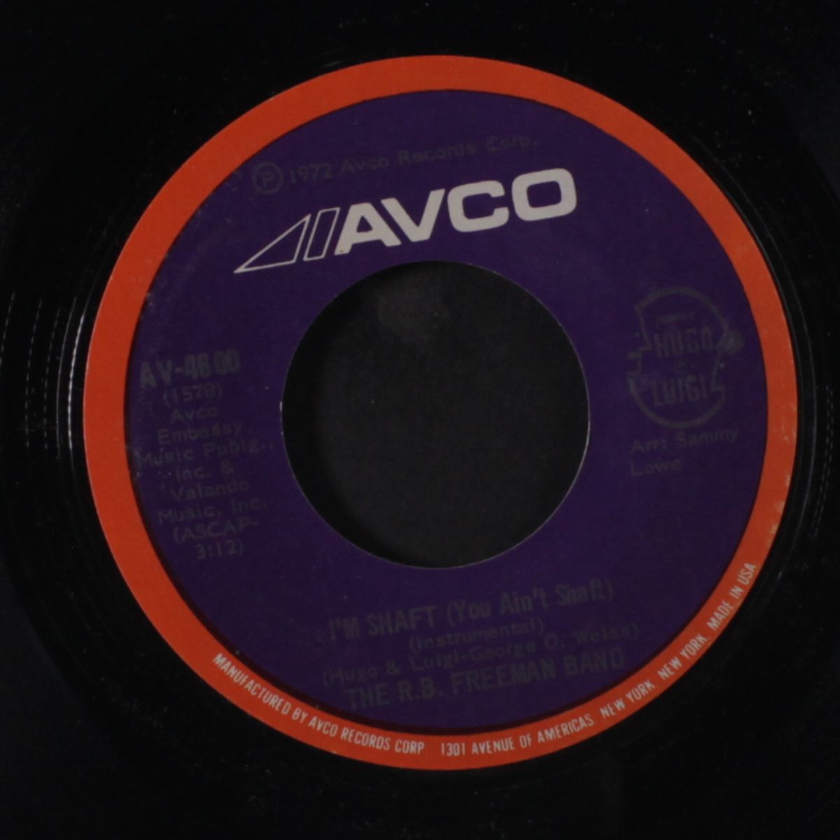 i'm shaft / instrumental by R.B. FREEMAN