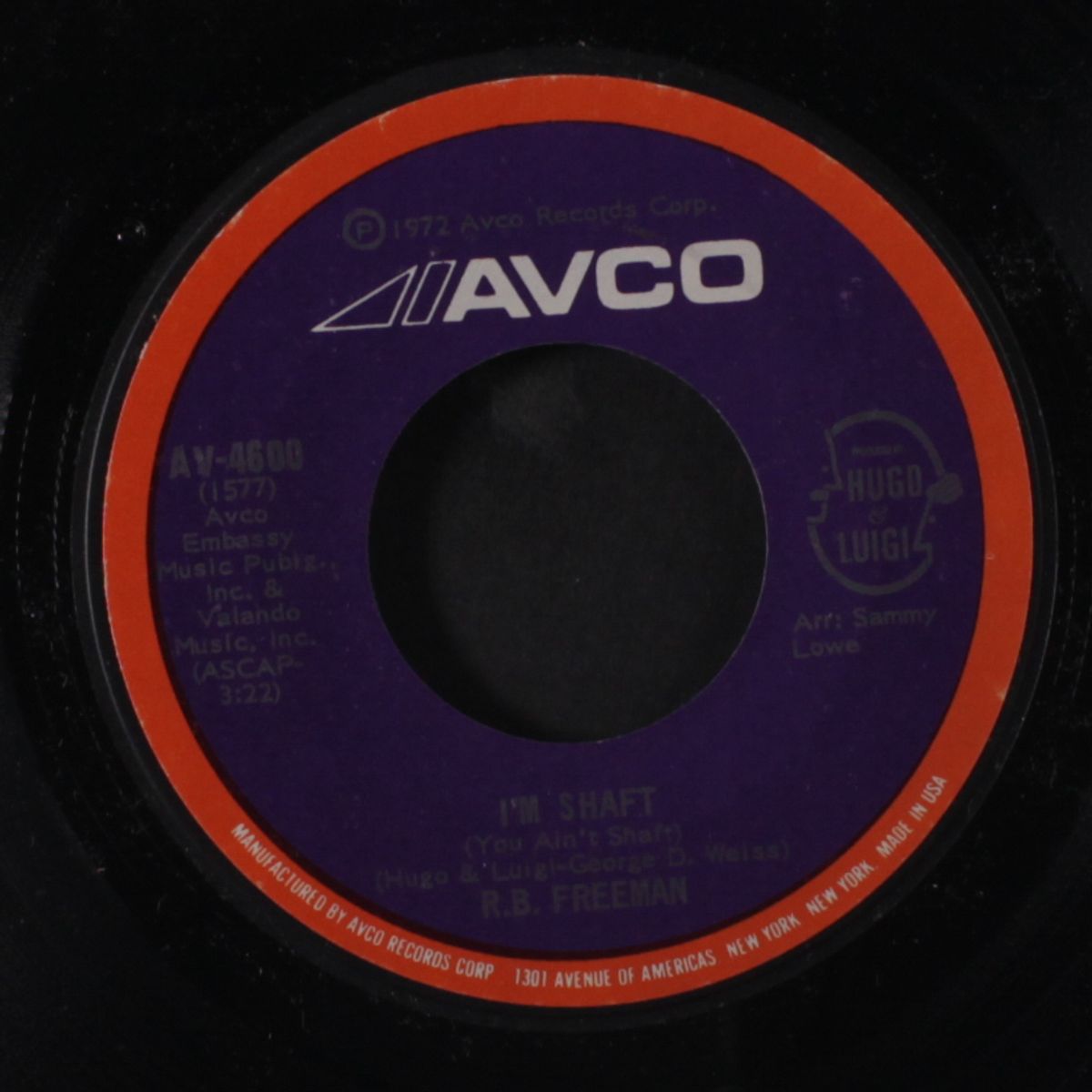 i'm shaft / instrumental by R.B. FREEMAN