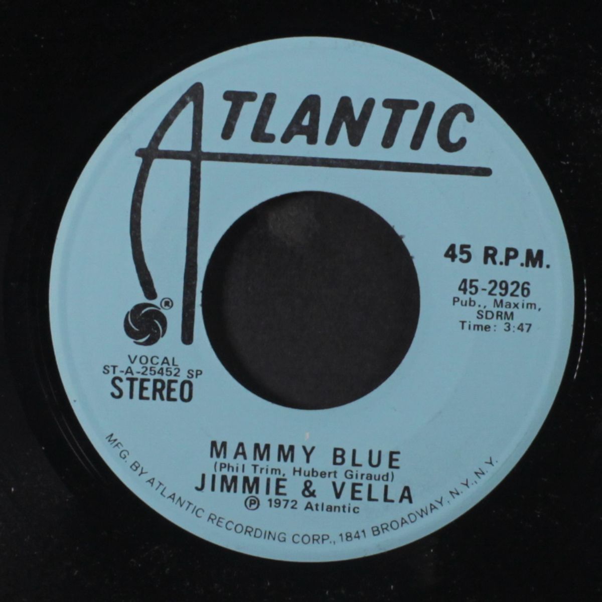 mammy blue / mono by JIMMIE & VELLA CAMERON
