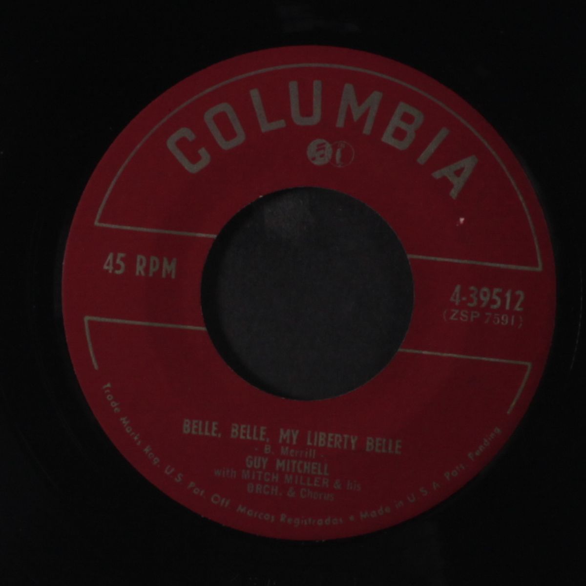 sweetheart of yesterday / belle, belle, my liberty belle by GUY MITCHELL