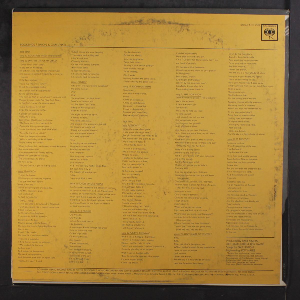 bookends by SIMON & GARFUNKEL
