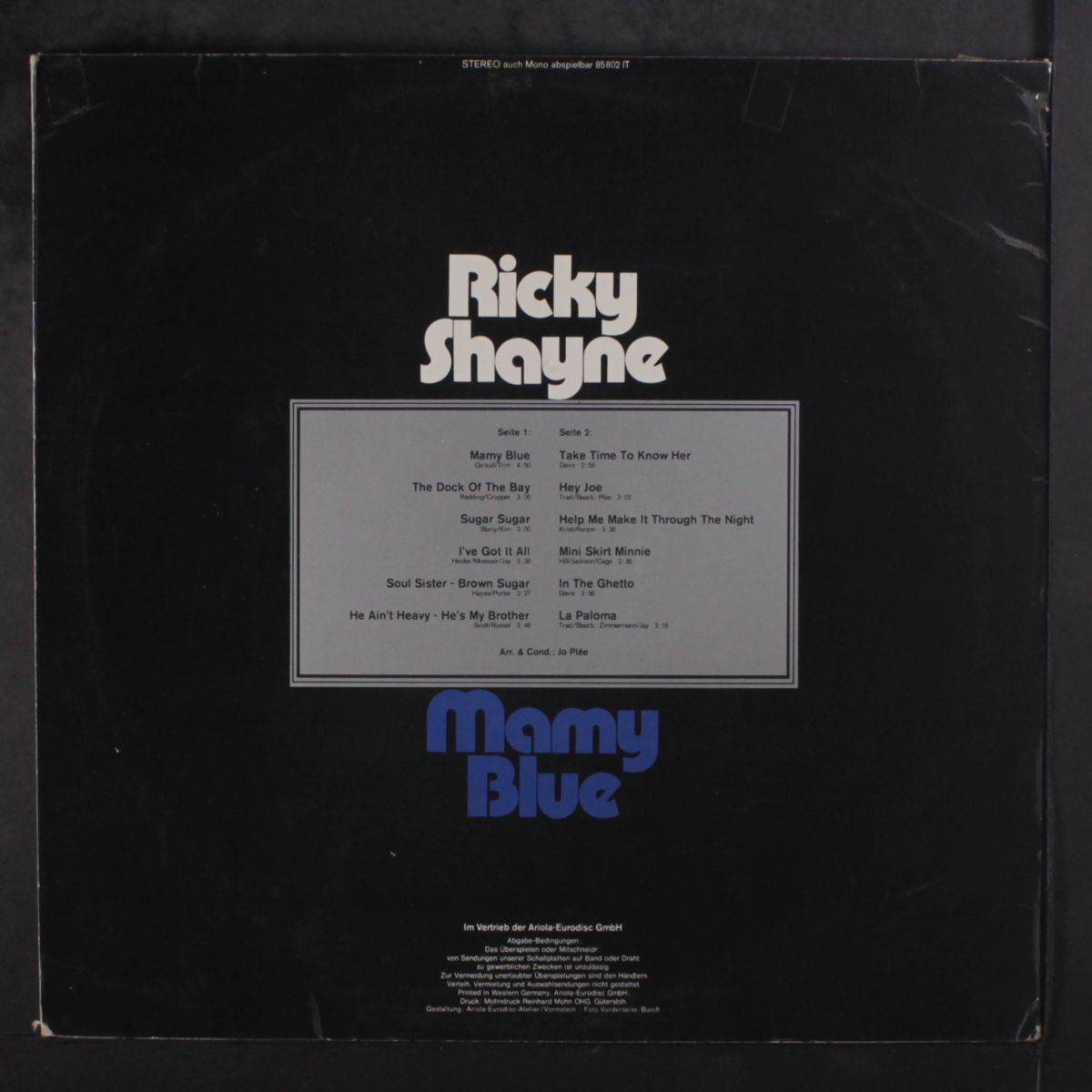 mamy blue by RICKY SHAYNE