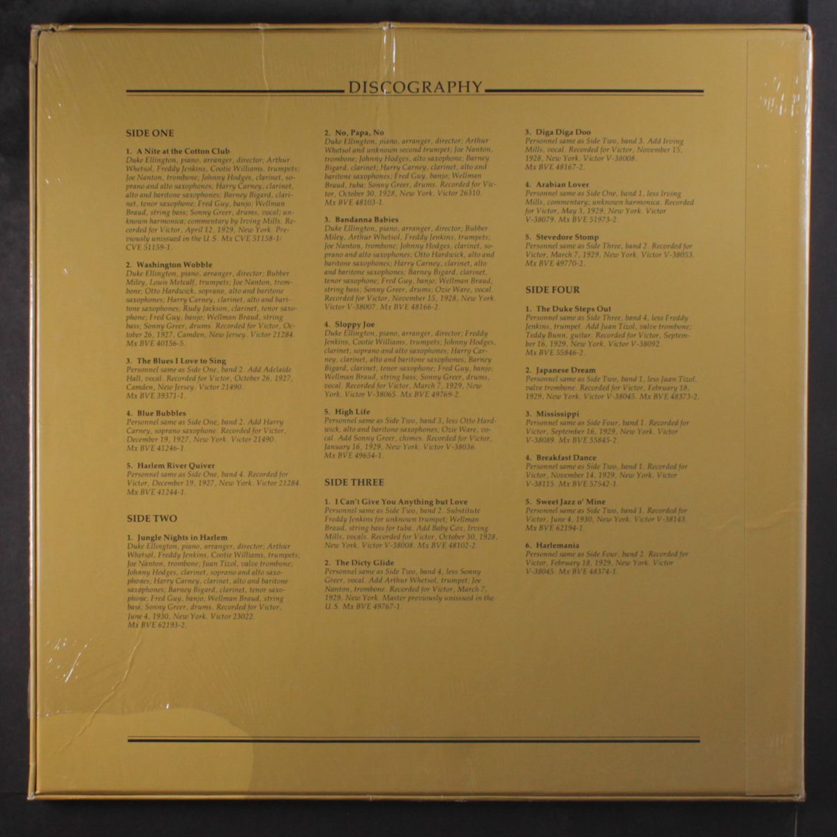 big bands; cotton club nights by DUKE ELLINGTON