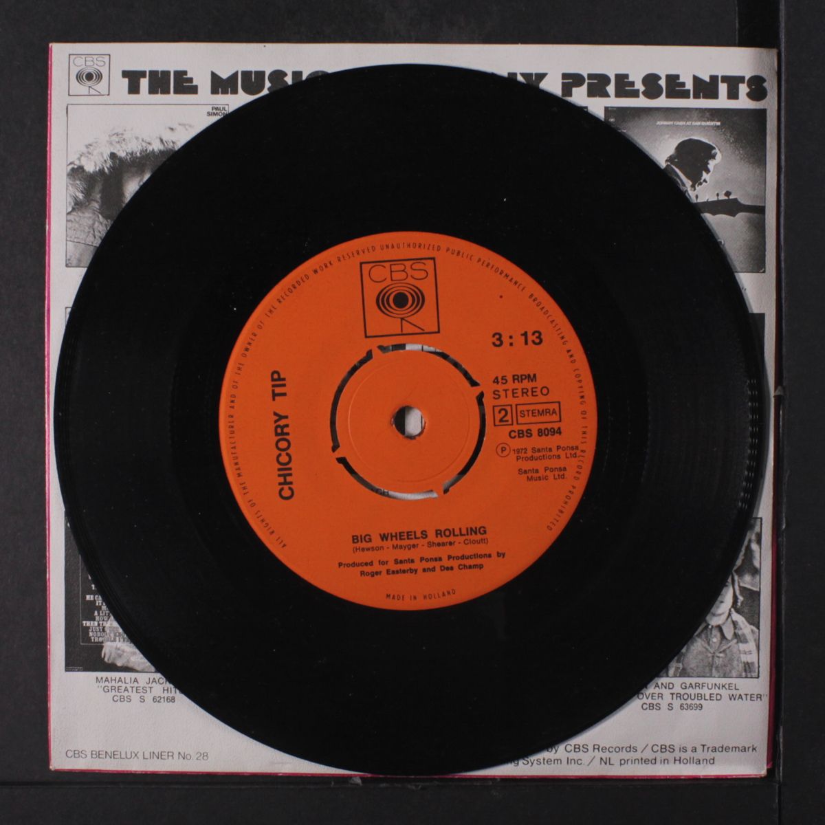 the future is past / big wheels rolling by CHICORY TIP