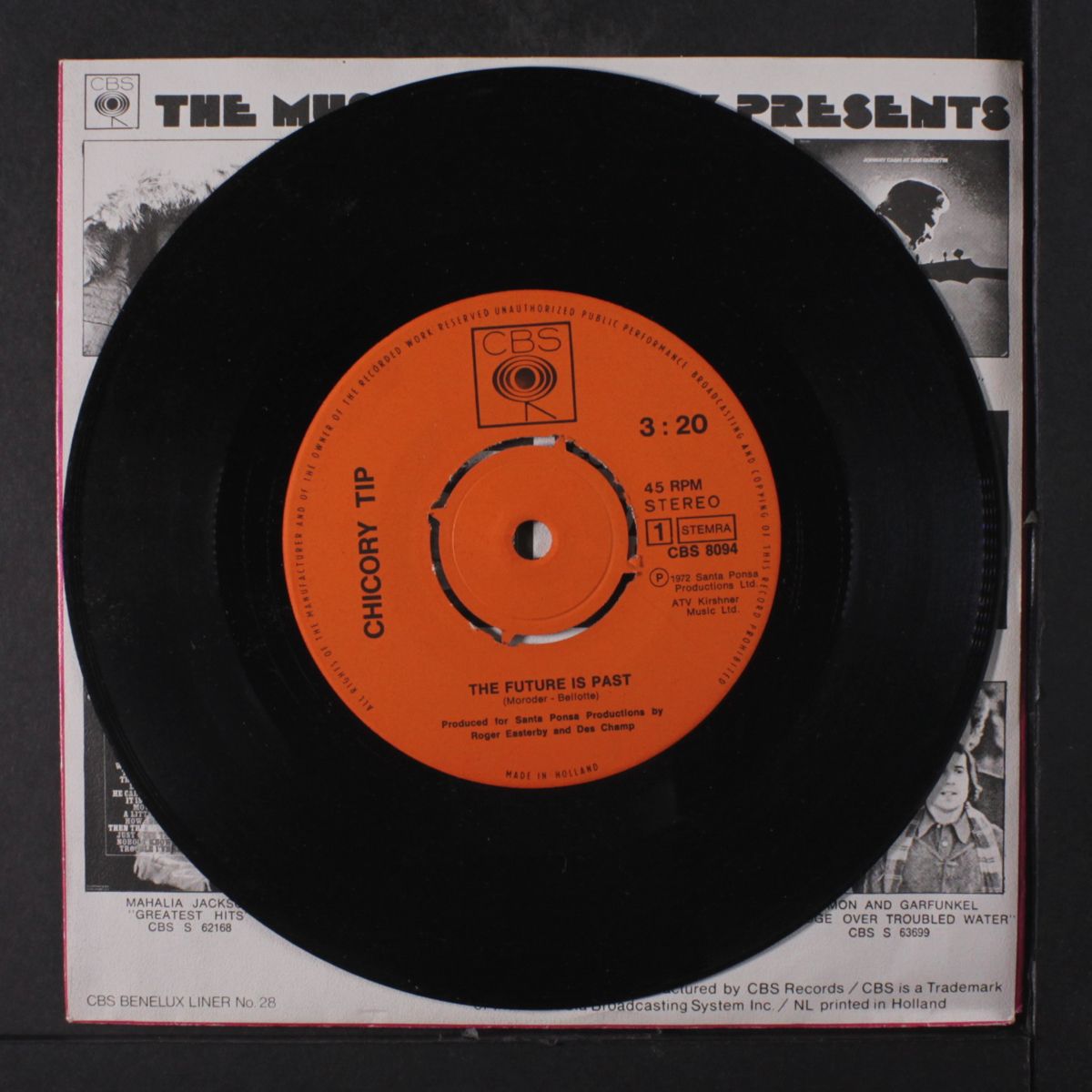 the future is past / big wheels rolling by CHICORY TIP