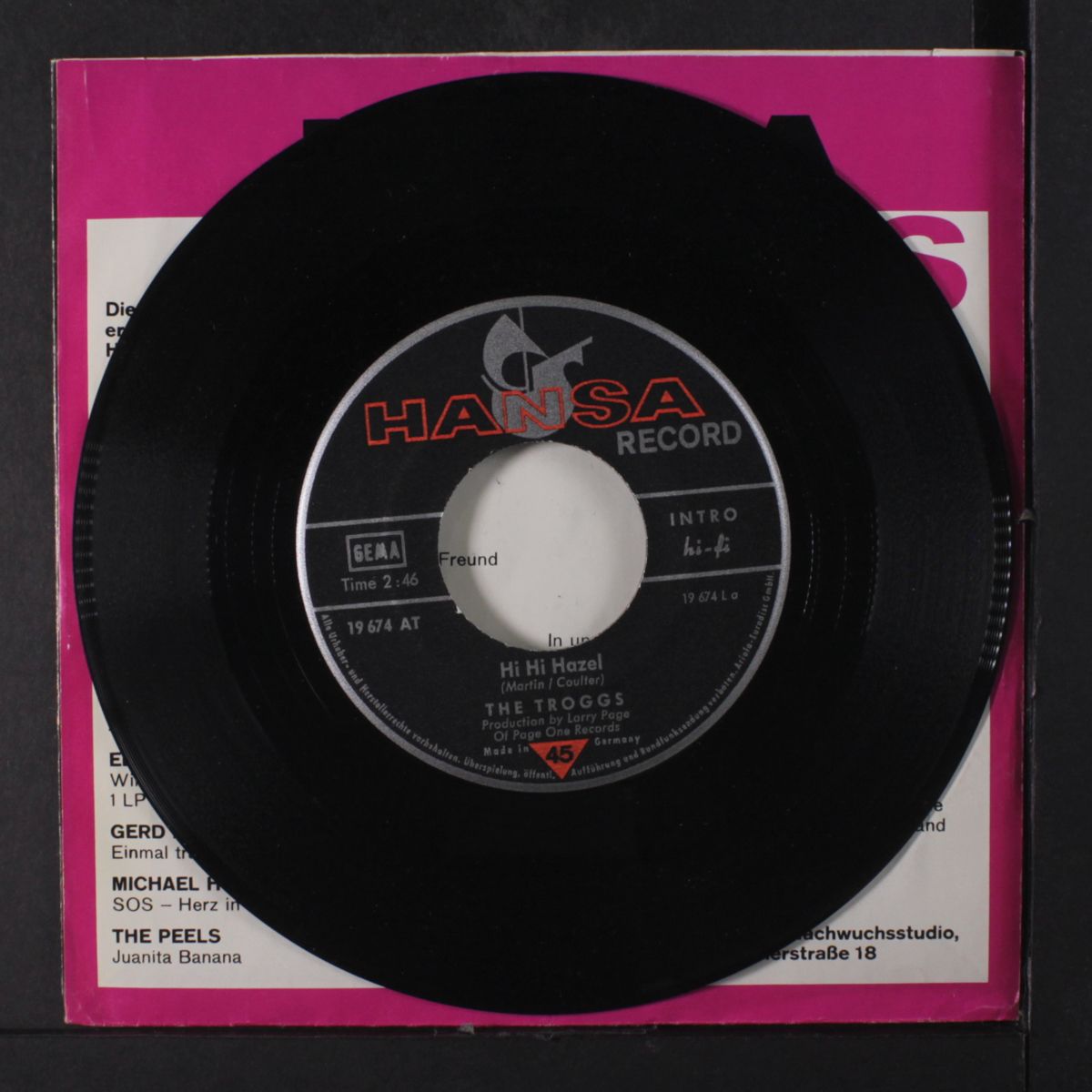 hi hi hazel / as i ride by by TROGGS