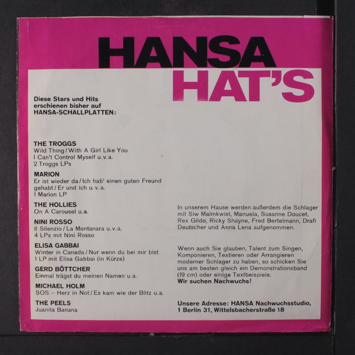 hi hi hazel / as i ride by by TROGGS