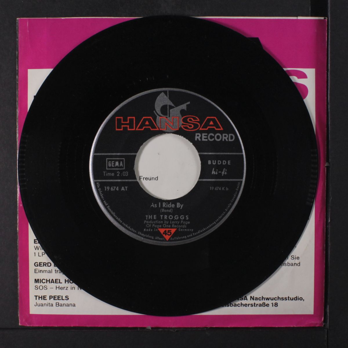hi hi hazel / as i ride by by TROGGS