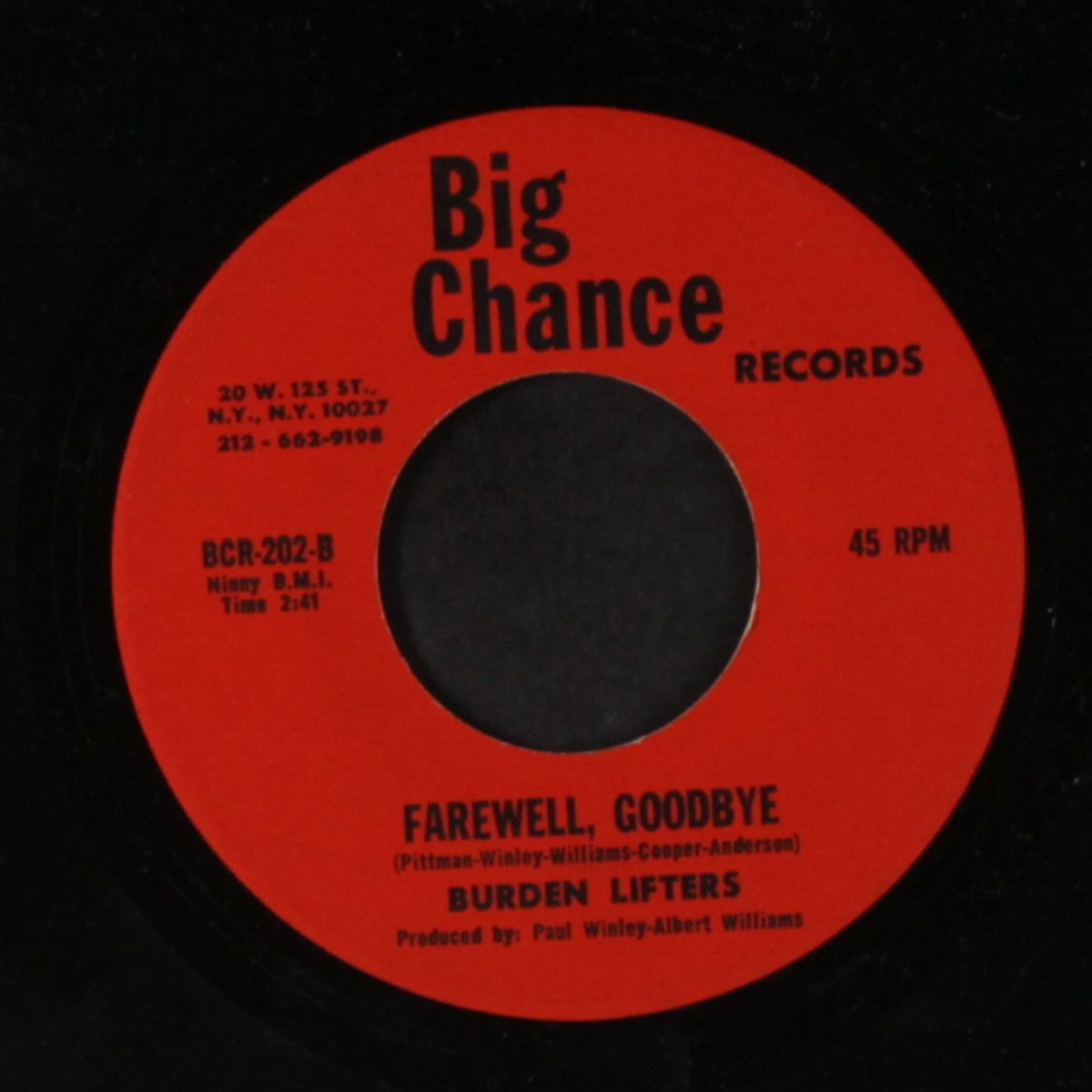bless the people everywhere / farewell, goodbye by BURDEN LIFTERS