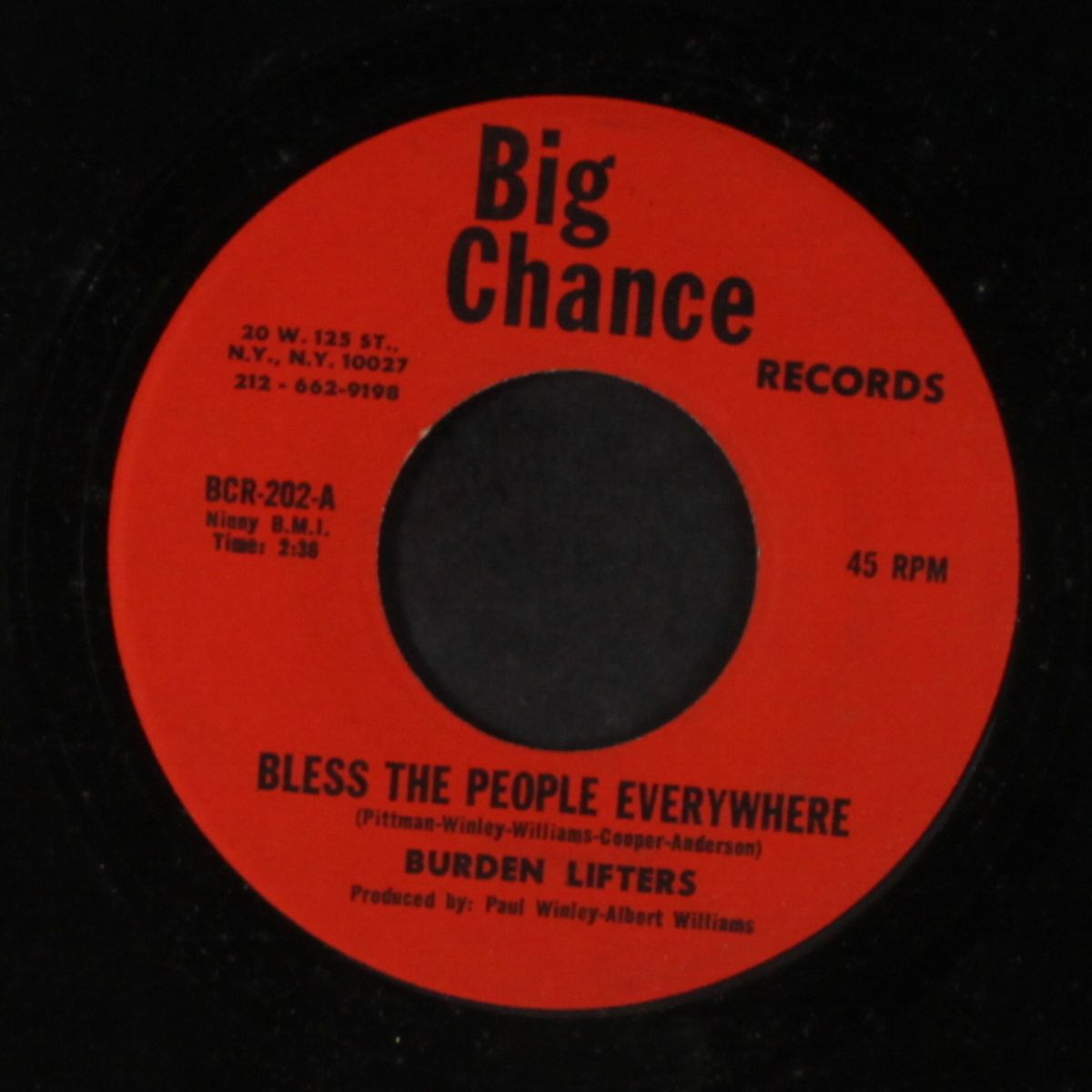 bless the people everywhere / farewell, goodbye by BURDEN LIFTERS