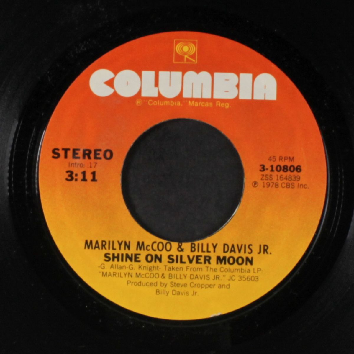 shine on silver moon / i got the words, you got the music by MARILYN MCCOO & BILLY DAVIS JR.