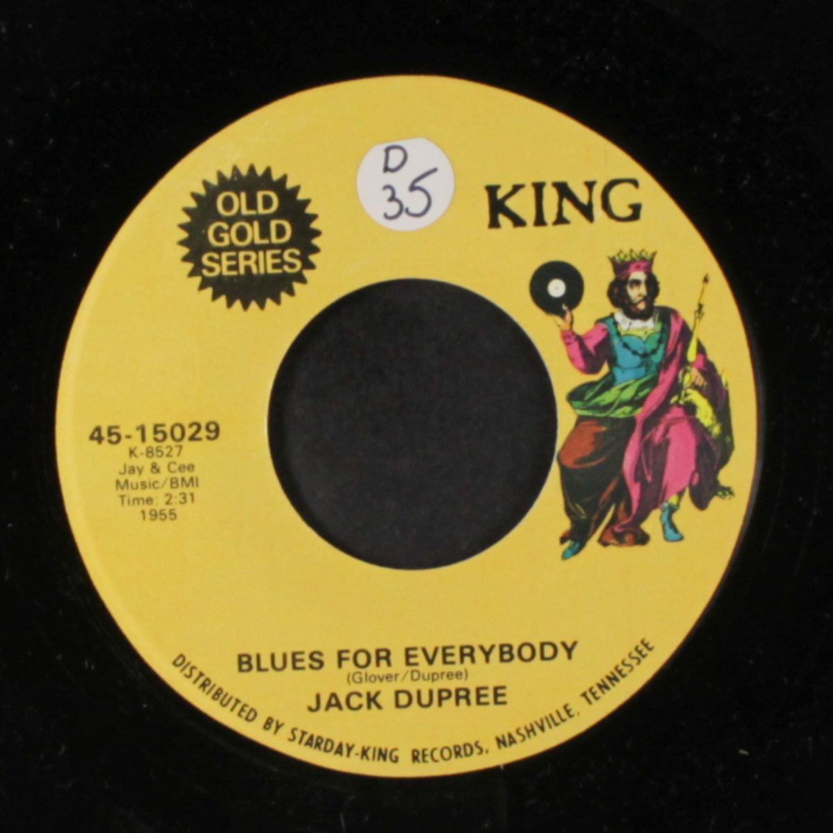 blues for everybody / silent partner by JACK DUPREE