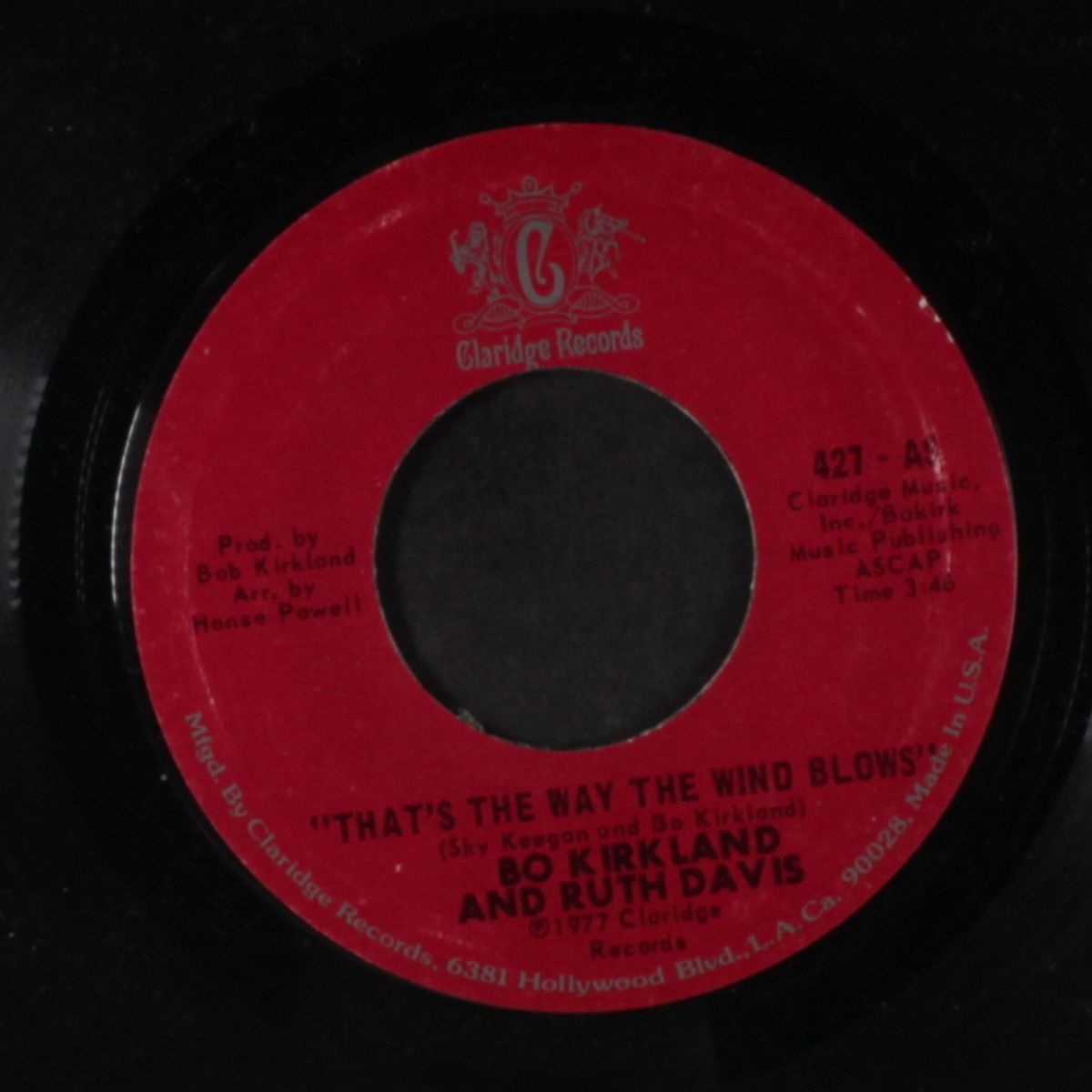 loving arms / that's the way the wind blows by BO KIRKLAND & RUTH DAVIS