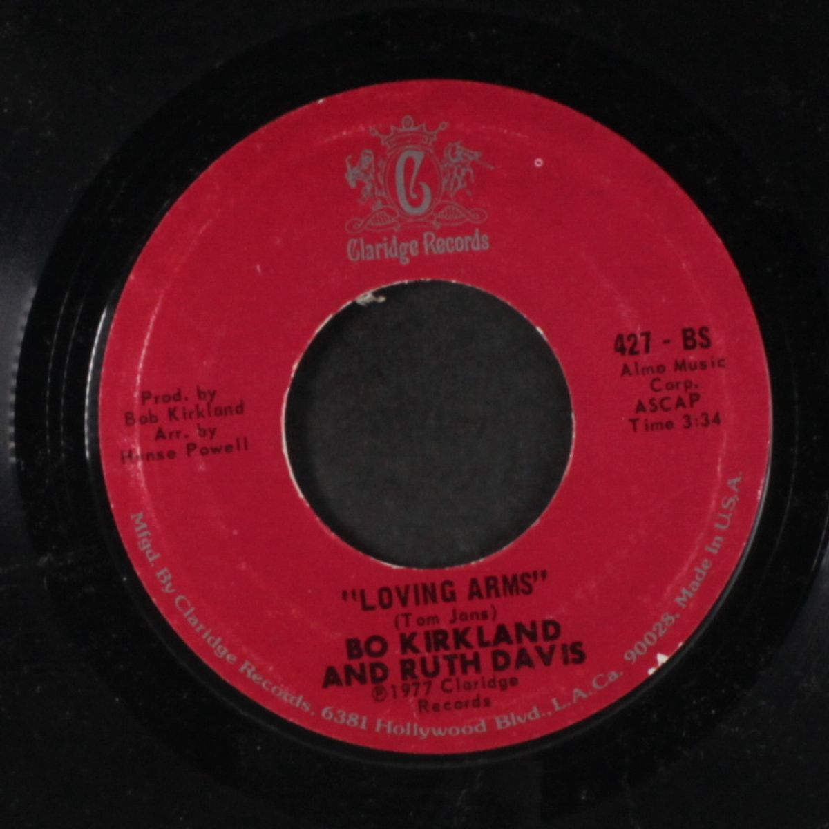 loving arms / that's the way the wind blows by BO KIRKLAND & RUTH DAVIS