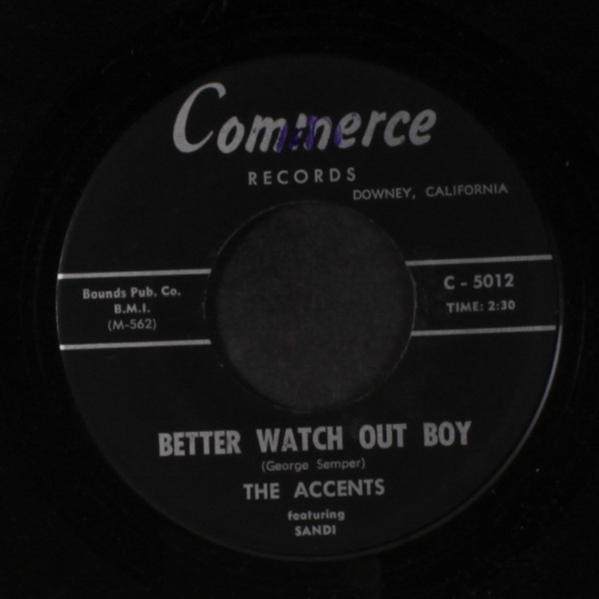 tell me / better watch out boy by ACCENTS